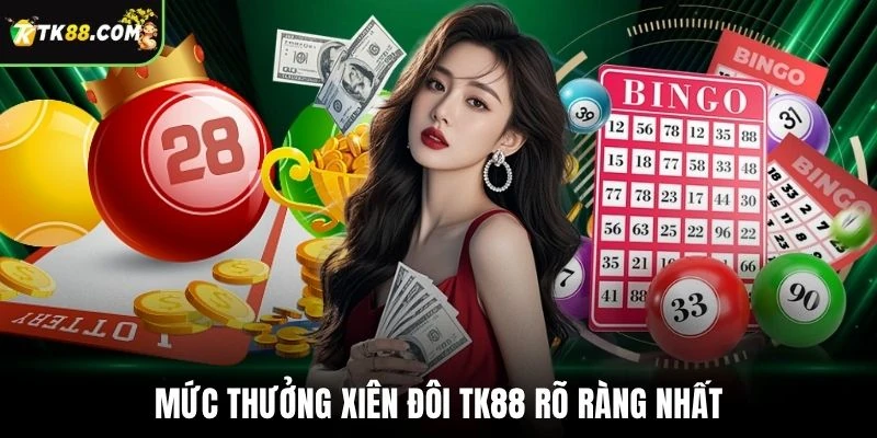 Mức thưởng xiên đôi TK88 rõ ràng nhất